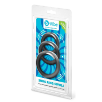 b-Vibe Snug Ring Swole - 3-Pack Thick Silicone Cock Ring b-Vibe Snug Ring Swole - 3-Pack Thick Silicone Cock Ring